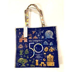 DISNEY World 50th Anniversary Reusable Shopping Bag 17 in x 18 in NWT